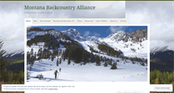 Desktop Screenshot of montanabackcountry.org